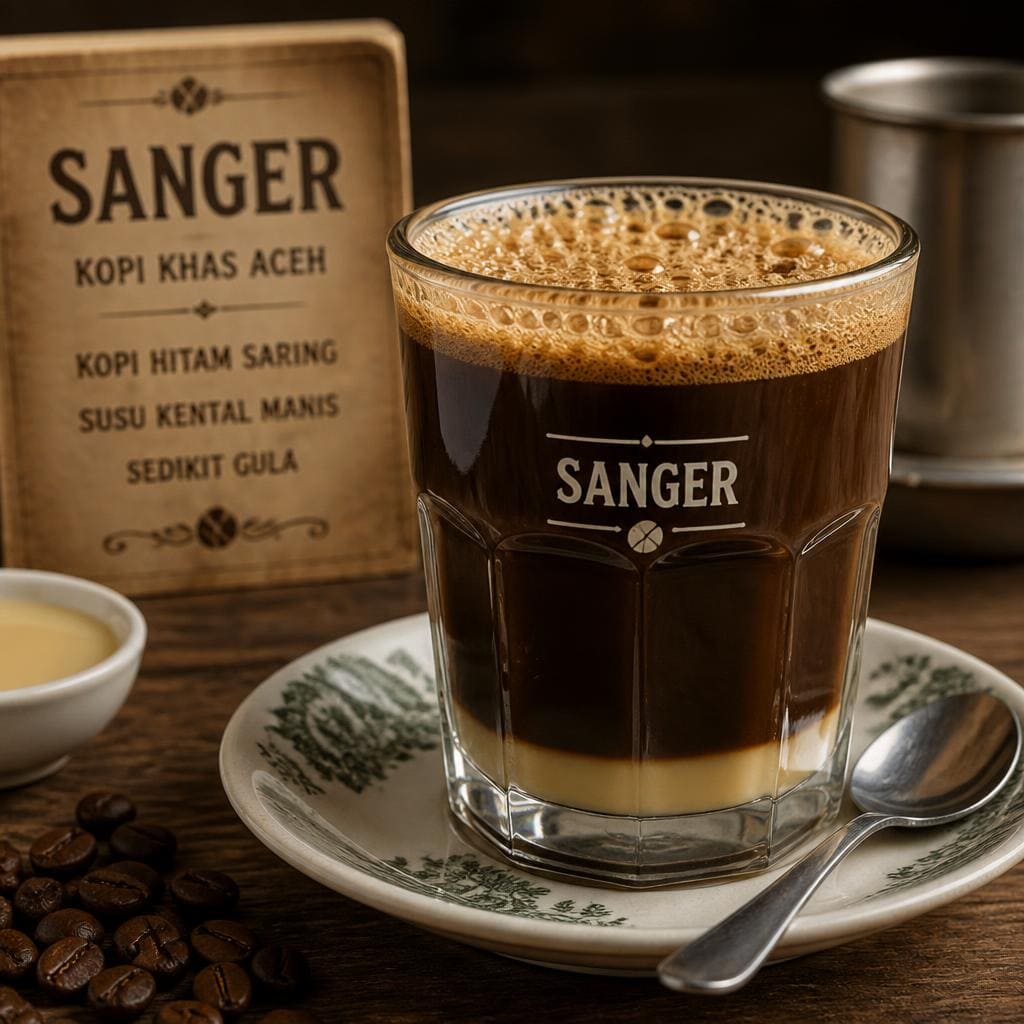 Sanger Warkop 88 dengan rasa kopi susu khas yang lembut dan nikmat